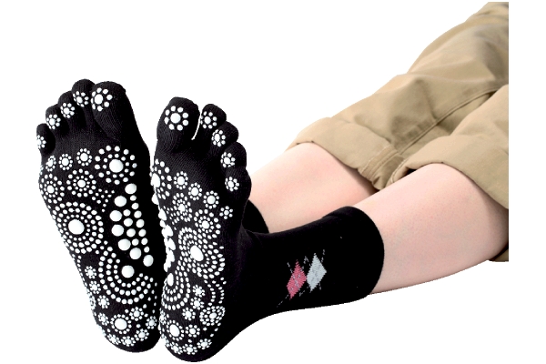 履くだけ！足つぼ５本指ソックス