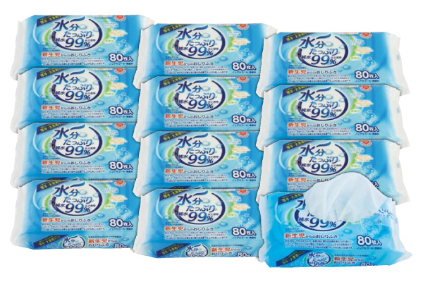 水分たっぷりおしりふき