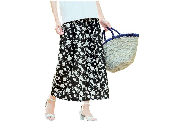 さらさら美脚ワイドパンツ