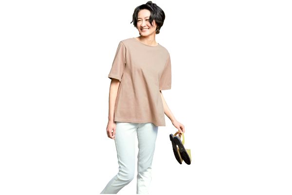 汗じみが目立ちにくいさらさらＴシャツ