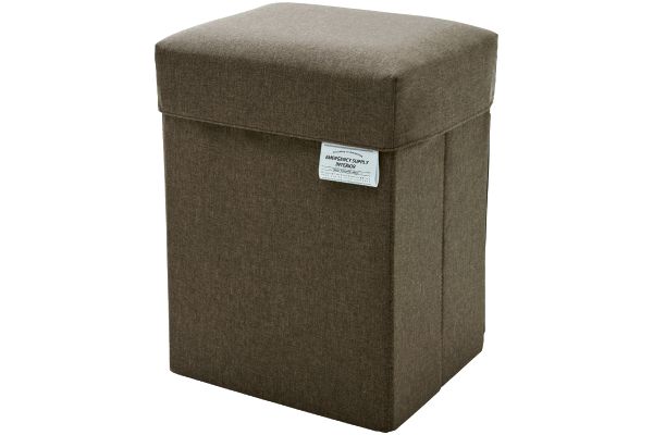 防災リュックになる玄関チェア