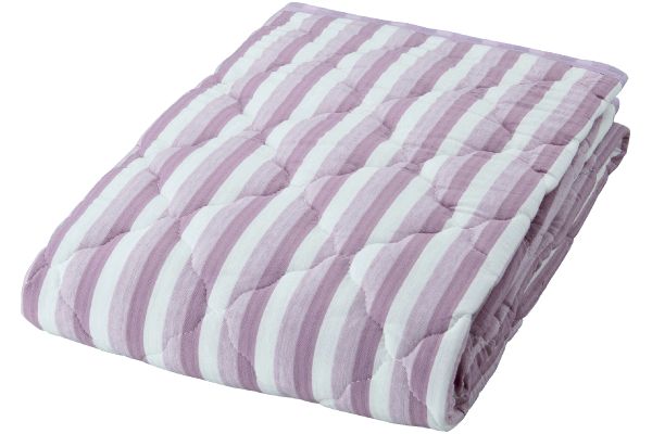 乾きやすいサラッとニット敷パッド （シングル）カシス