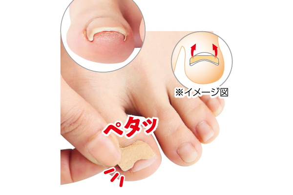 簡単貼るだけ　Ｄｒ．巻き爪テープ