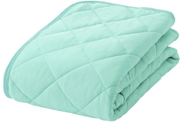 ３シーズン使えるやわらかパイル冷感敷きパッドシングル100× 200ｃｍミントグリーン