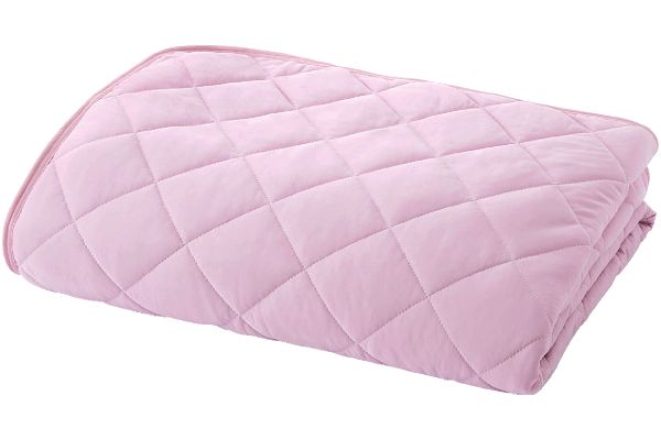 ３シーズン使えるやわらかパイルひんやり冷感敷きパッド 200×200ｃｍ　ピンク