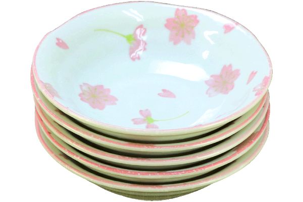 【ネット限定】［美濃焼］桜・桜取り小鉢　（５個組）　　