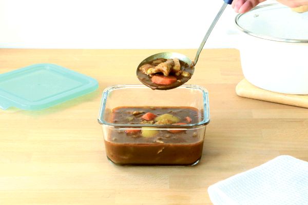[DailyKitchen]耐熱ガラスフードコンテナ角深型