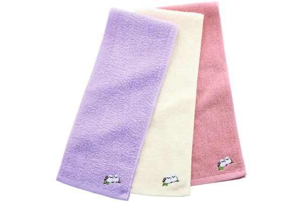 綿100％お手拭きタオル　シマエナガ