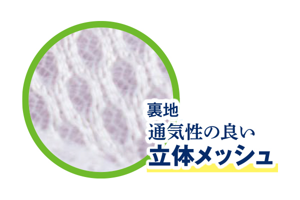 感じてドライ＆触ってクール涼感敷パッド　ネイビー・ラベンダー