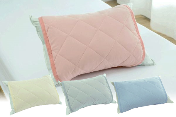 【ネット限定】やわらか鹿の子枕パッド　　５０×５５ｃｍ　4色組