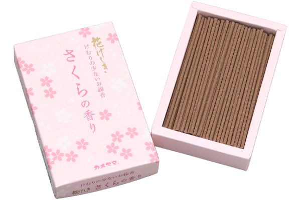 [花げしき ミニ]桜の香り　けむりの少ないお線香