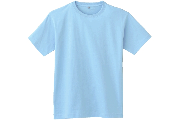 インド綿半袖Ｔシャツメンズ Mブルー