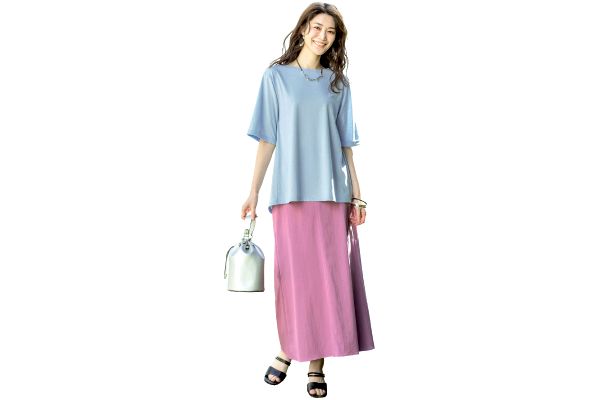 汗じみが目立ちにくいさらさらＴシャツ