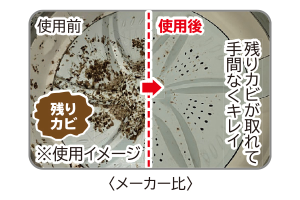 洗濯槽カビおちーる専用　残りカビすすぎ補助剤