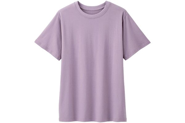 ベーシックな半袖Ｔシャツ Ｍライラック