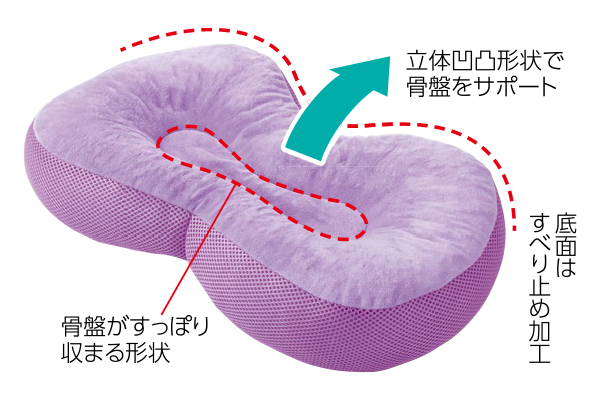 ［chocoZAP］ヨガ気分　美姿勢クッション