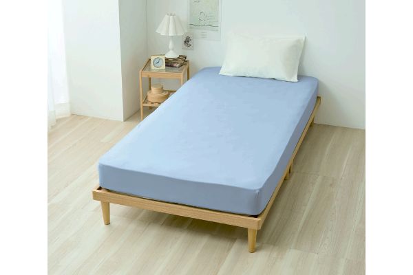 やわらか肌ここちベッド用ＢＯＸシーツ シングルブルー