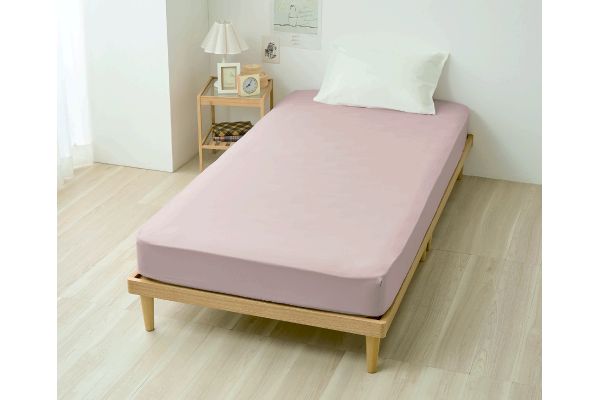 やわらか肌ここちベッド用ＢＯＸシーツ シングルピンク