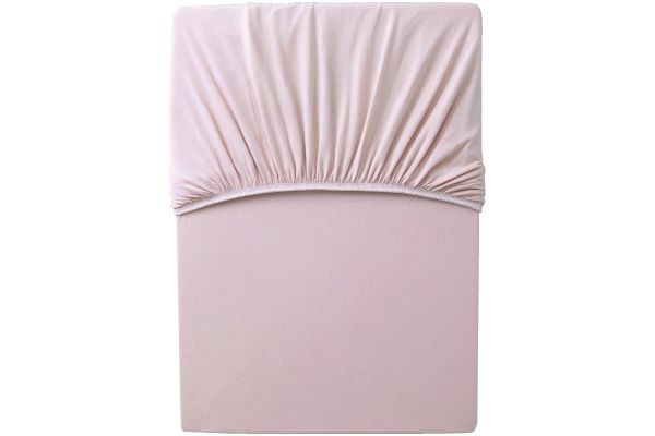 【ネット限定】のびのび天竺ボックスシーツ　　シングル　ピンク