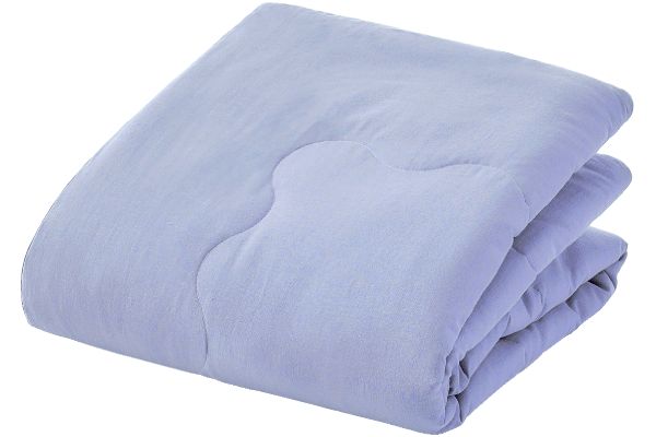 【ネット限定】綿と麻のナチュラルわた入り肌ふとん　　140×190ｃｍ　パープル