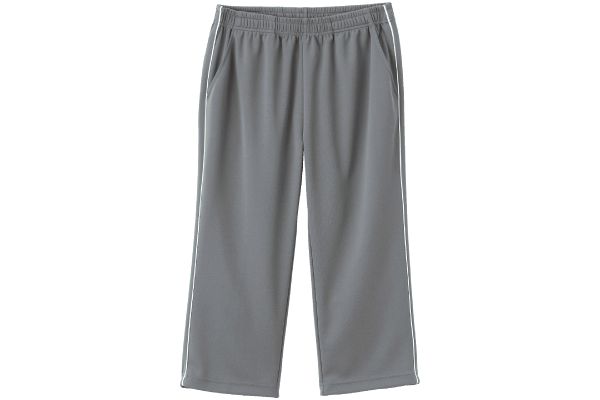 細見せラインのベストパンツ７分丈 Mグレー