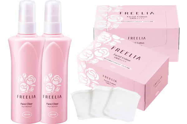 [coop]フリーリアフェイスクリアコットン付　180ｍｌ× 2本組＋コットン×2個