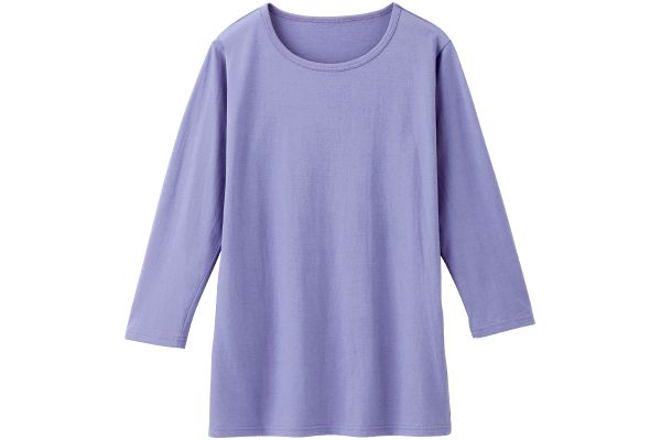 ベーシックな7分袖ＴシャツＮ Ｍフジ