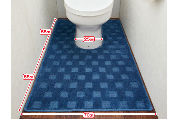 トイレまるごと足長マット　モダンスクエア