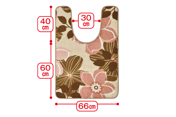 大判トイレマット 66×100ｃｍセフィア