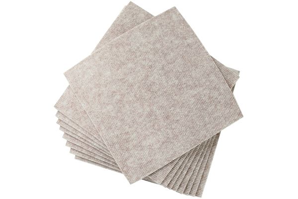 はっ水　吸着ぴたマット【R】　ループ （9枚入）ベージュ