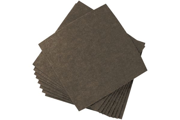 はっ水　吸着ぴたマット【R】　ループ （9枚入）ブラウン