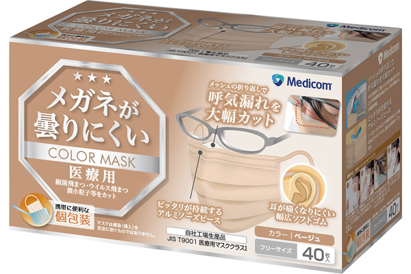 メガネが曇りにくいマスク