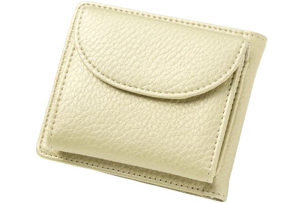 ガバっとひらく2つ折り財布