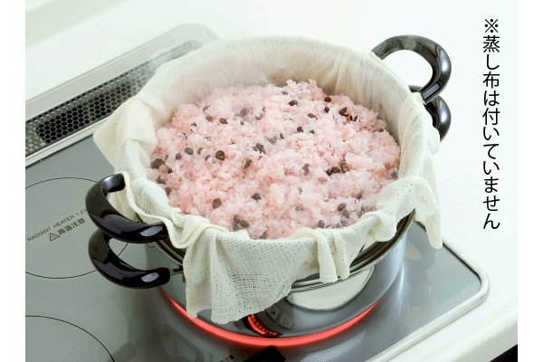ＩＨ対応ステンレス二段蒸し器鍋