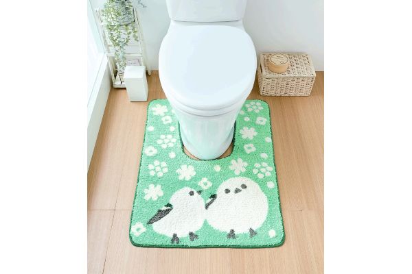 トイレマット　シマエナガ