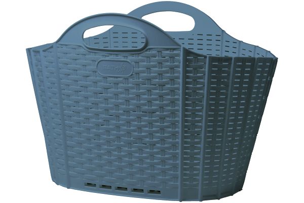 折りたためるランドリーバスケット （２０L）ブルー