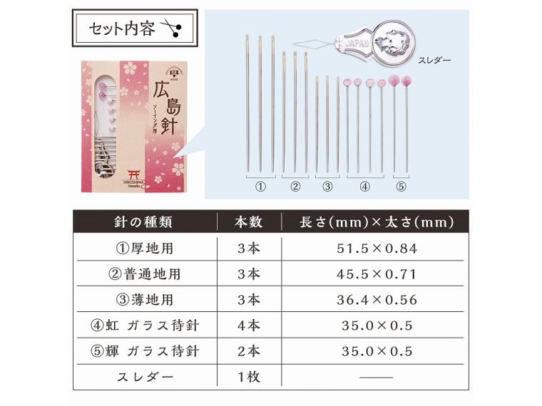 【ネット限定】広島針　ソーイング用