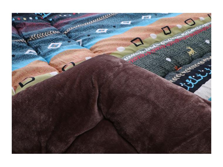 【ネット限定】ピーチスキン加工生地使用日本製ギャッベ柄あったかこたつ掛ふとん