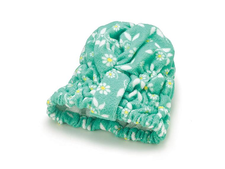 【ネット限定】吸水速乾ヘアードライキャップ　ボタニカルミント