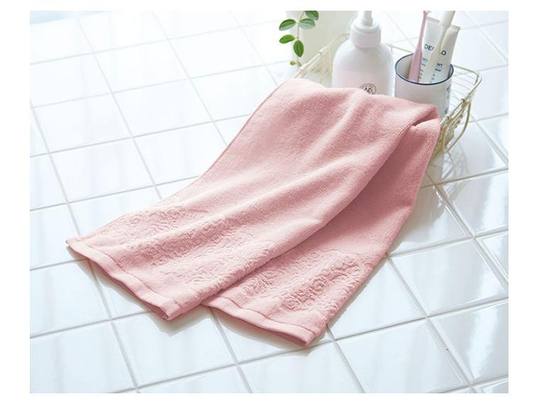 【ネット限定】今治タオルブランドフェイスタオルアラベスク　ピンク