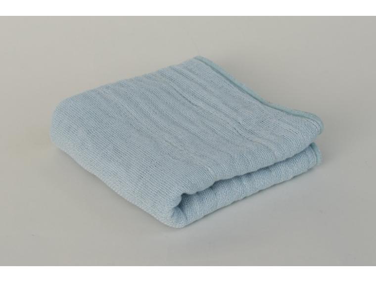 【ネット限定】国産かや生地ふきん　長尺　空色