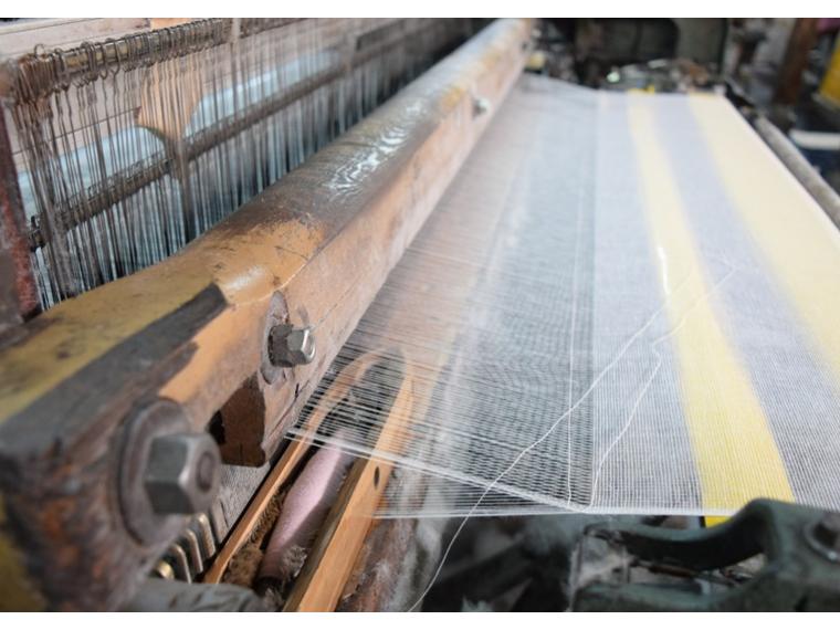 【ネット限定】国産かや生地ふきん　長尺　空色