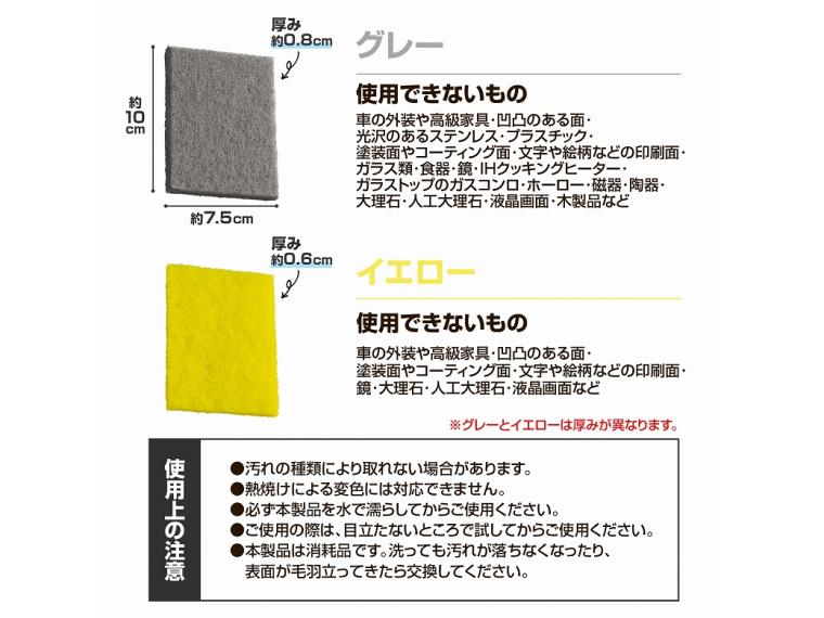 【ネット限定】洗剤いらずのコゲ・汚れ落とし　2種8枚入