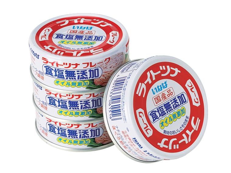 ライトツナフレークノンオイル缶（食塩無添加） 70g×4