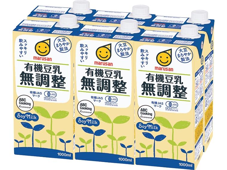 有機豆乳　無調整 1l×6