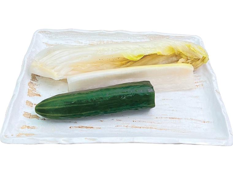 洗わずそのままぬか風味浅漬 白菜1切・大根1ケ・胡瓜1ケ