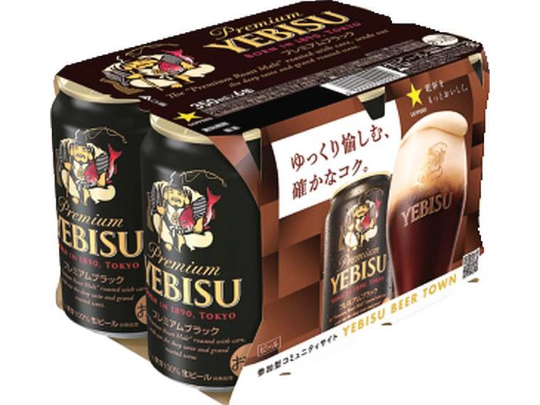 ヱビス　プレミアムブラック 350ml×6