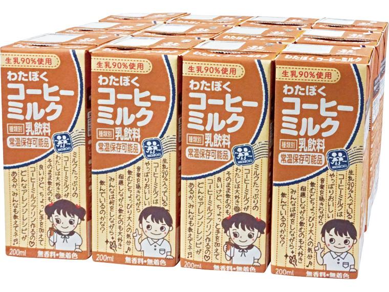 わたぼく　コーヒーミルク 200ml×12