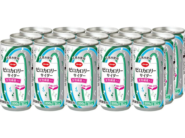 天然水使用　ゼロカロリーサイダー 200g×15