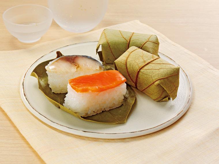 冷凍　柿の葉ずし　鯖鮭 6個230g